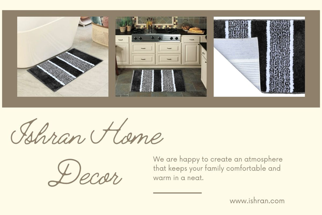 Microfiber Bathmat | Soft, Absorbent & Anti-Slip Bathroom | Ishran