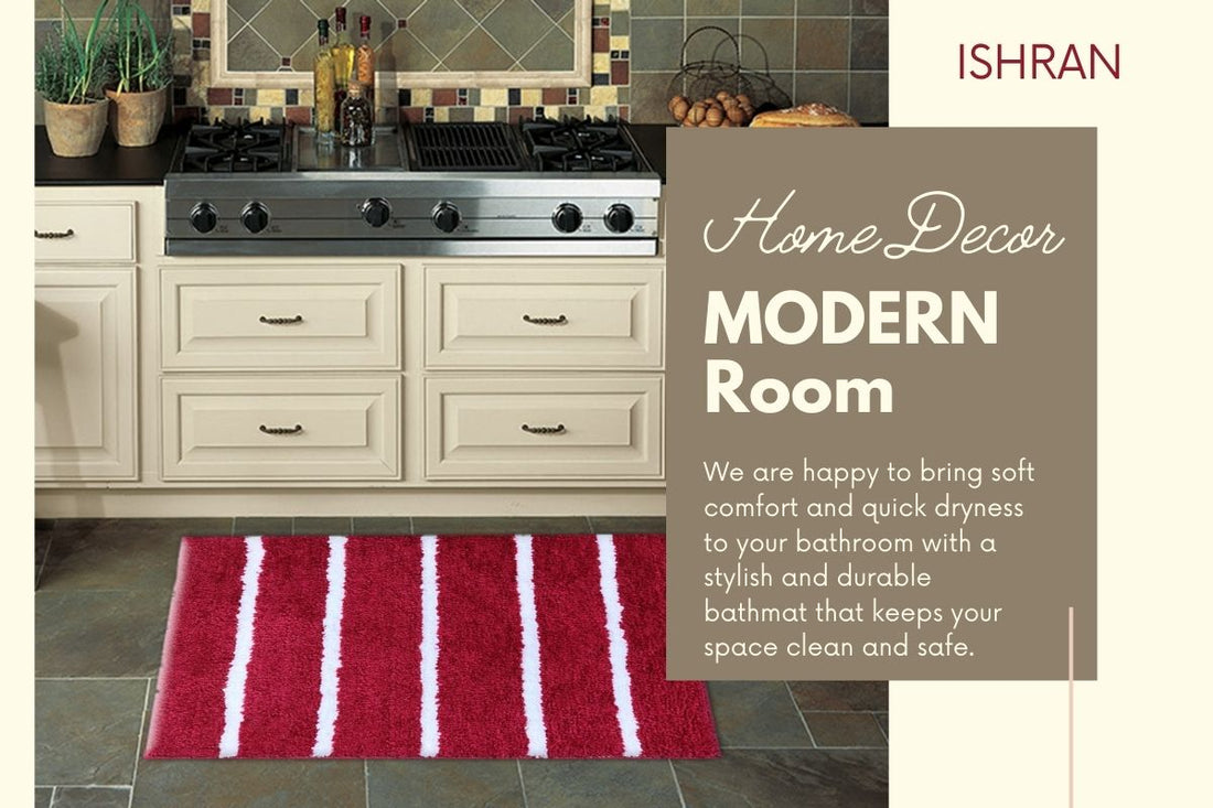 Soft Microfiber Anti-Slip Bathmat for Stylish Home | Ishran
