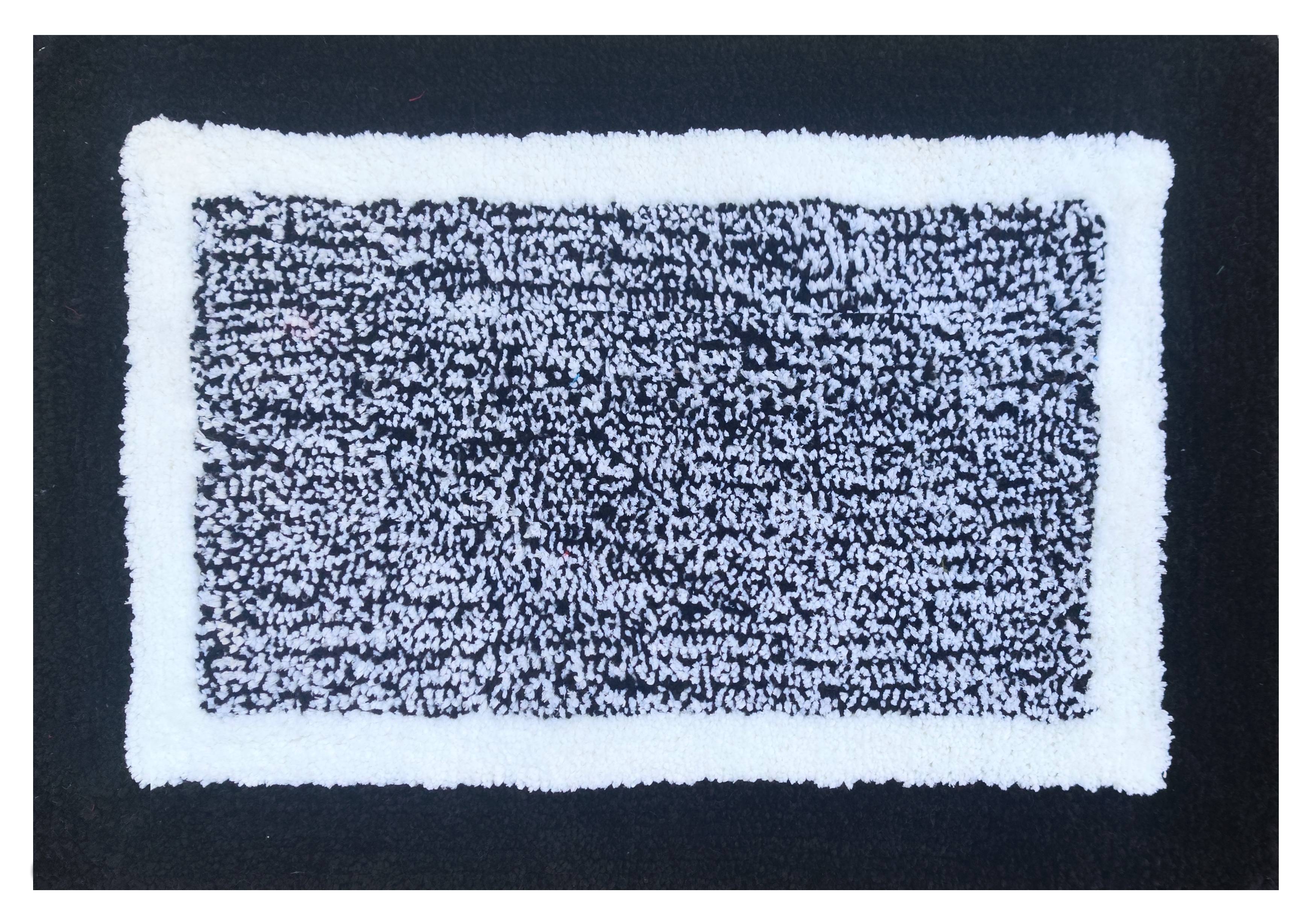 Heavy microfiber door mat carpet enhancing bathroom interior look