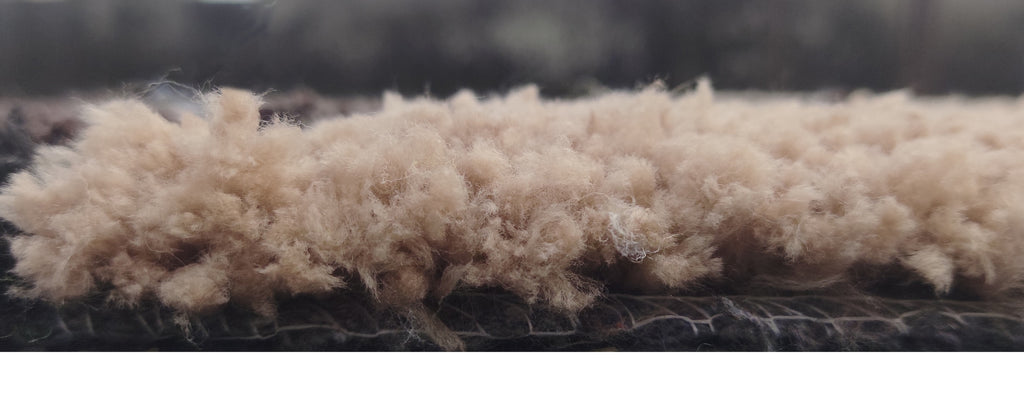 Close-up of the soft tufted fabric of a Bathroom Rug, showcasing its premium microfiber texture and durability.