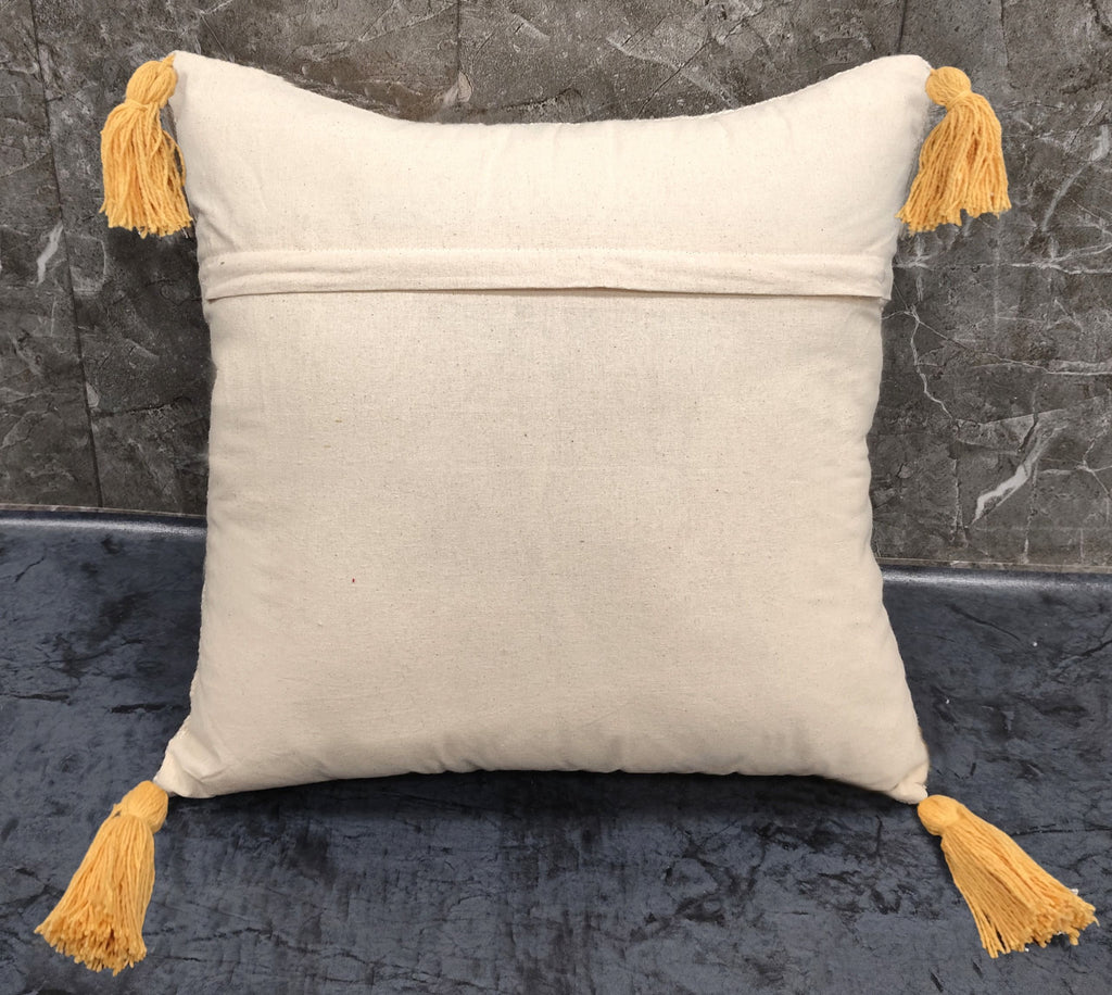 Designer Tufted Slub Cotton Custom Cushion for Home Décor Styling