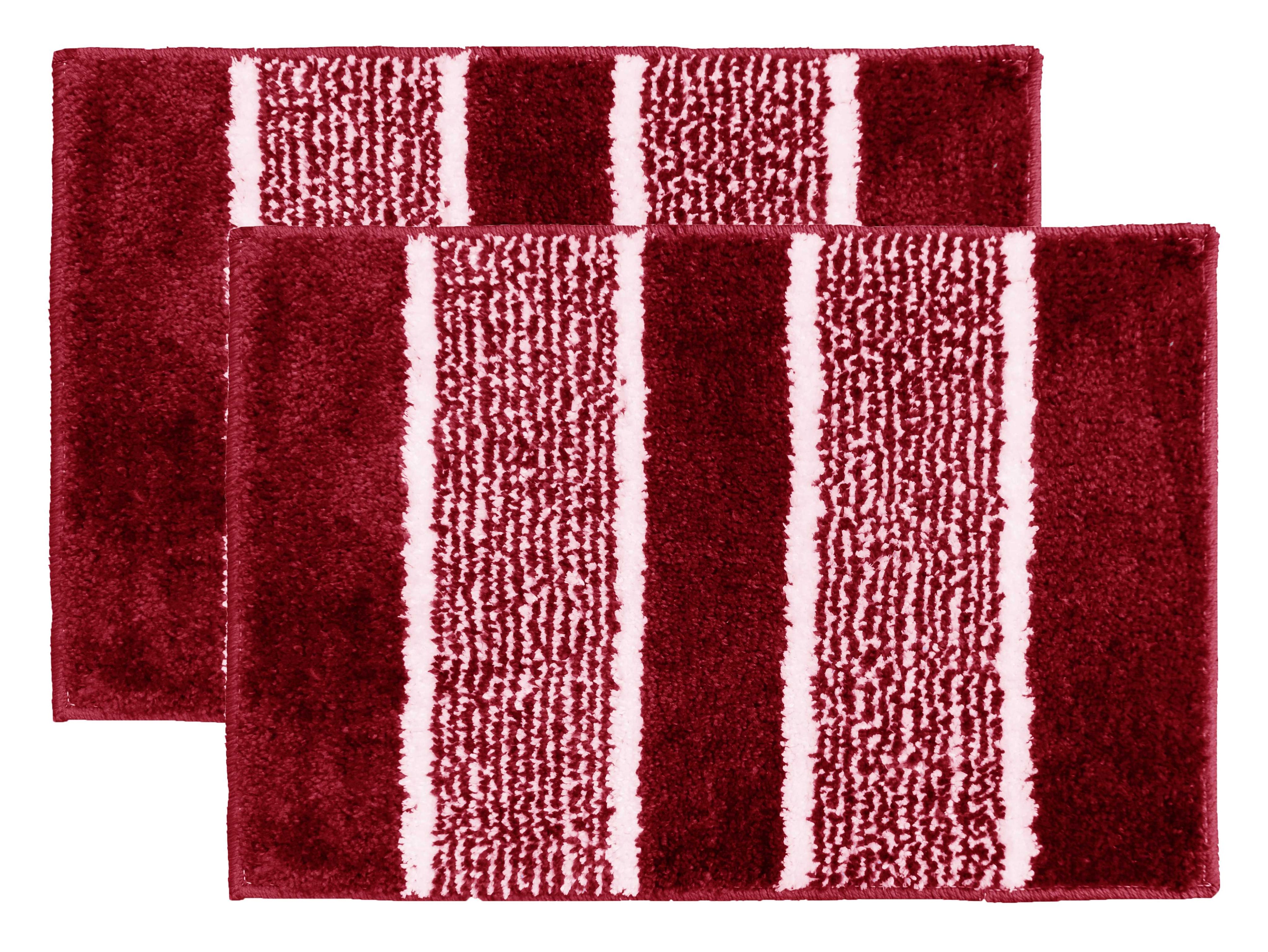 Premium microfiber bath rug set 2 pieces soft bathroom doormat
